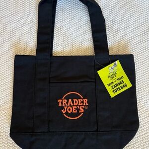 Trader Joe's Black Canvas Mini Bag